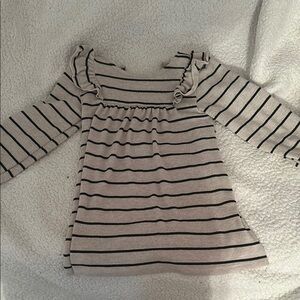 ZARA Striped Long Sleeve Dress